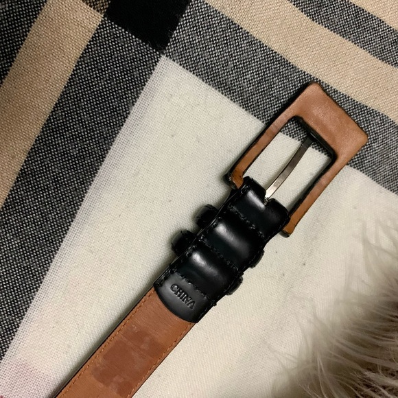 ⭐️ ANA FIRENZE BELT GENUINE ITALIAN LEATHER - BLACK ⭐️#FB8 - Picture 15 of 16